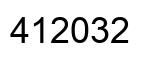 Número 412032 imagen negro