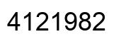Número 4121982 imagen negro