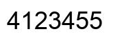 Número 4123455 imagen negro