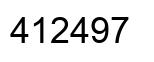 Número 412497 imagen negro
