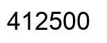 Number 412500 black image