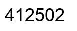 Número 412502 imagen negro