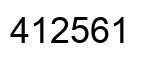 Número 412561 imagen negro