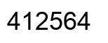 Número 412564 imagen negro