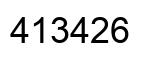 Número 413426 imagen negro