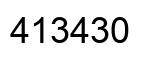 Número 413430 imagen negro