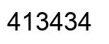 Número 413434 imagen negro