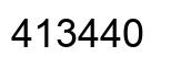 Number 413440 black image