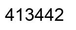 Número 413442 imagen negro