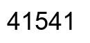 Number 41541 black image