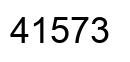 Number 41573 black image