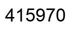 Número 415970 imagen negro