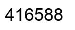 Número 416588 imagen negro