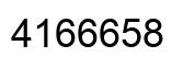 Número 4166658 imagen negro