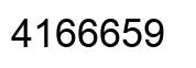 Número 4166659 imagen negro