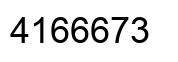 Número 4166673 imagen negro