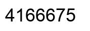 Number 4166675 black image