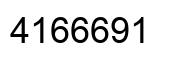 Number 4166691 black image