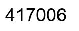 Number 417006 black image