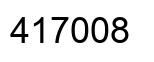 Number 417008 black image