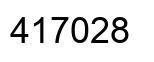 Number 417028 black image