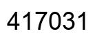 Número 417031 imagen negro