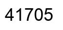 Número 41705 imagen negro