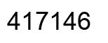 Number 417146 black image