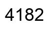 Número 4182 imagen negro