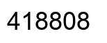 Number 418808 black image