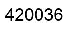 Número 420036 imagen negro