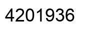 Number 4201936 black image