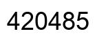 Número 420485 imagen negro