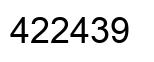Número 422439 imagen negro