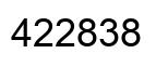 Número 422838 imagen negro