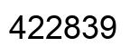 Número 422839 imagen negro