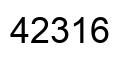 Número 42316 imagen negro