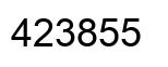 Number 423855 black image