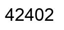 Number 42402 black image