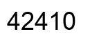 Number 42410 black image