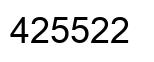 Número 425522 imagen negro