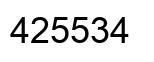 Número 425534 imagen negro