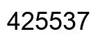 Número 425537 imagen negro