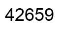 Number 42659 black image