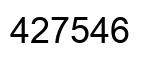 Number 427546 black image