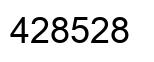 Number 428528 black image