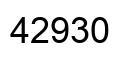 Número 42930 imagen negro