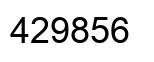 Número 429856 imagen negro