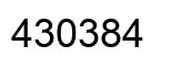 Número 430384 imagen negro
