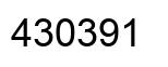 Number 430391 black image